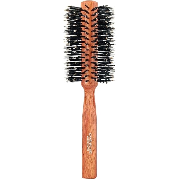 Amazon | ホンゴ ヘアケアロールブラシ ヘアブラシ 黒 1個 (x 1