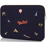 UNISOUL パソコン ケース 14インチインチ MacBook Pro Air 14 ノートパソコン タブレット pcケース 衝撃吸収 スリム 軽量 PCインナーバッグ (14インチ, c)