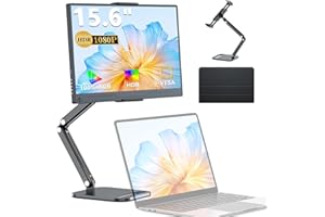 モバイルモニター 15.6インチ UPERFECT モバイルディスプレイ 卓上スタンド付き 1920*1080 100%広色域 HDR ゲーミングモニター ポータブルモニター IPS液晶パネル ブルーカット 薄型 軽量持ち運び ペンホールスタンド V