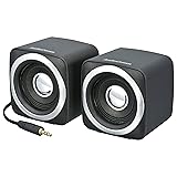 オーム(OHM) 電機AudioComm ミニスピーカー パッシブタイプ ヘッドホン端子接続 ステレオスピーカー ASP-150N 03-2042