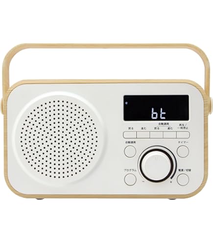 Amazon.co.jp: TWINBIRD 手元スピーカー機能付3バンドラジオ ホワイト
