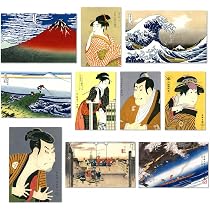 Amazon | 【日本文化アート】浮世絵ポストカード 10柄30枚セット（10柄