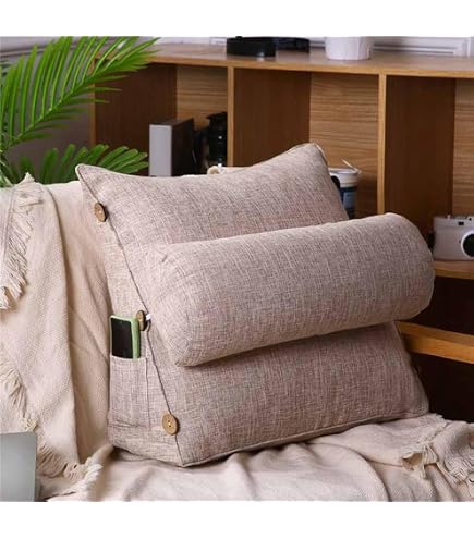 Amazon｜NASFH 背もたれ クッション 三角 クッション ベッド テレビ枕