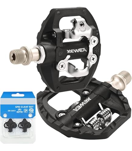 Amazon | NAACOO デュアルプラットフォームバイクペダル シマノ SPD