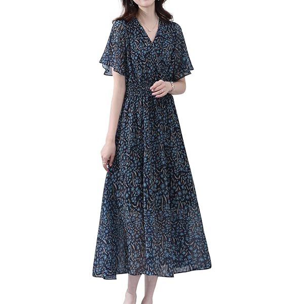 美品【エムズグレイシー】 刺繍 花 ネイビー Aライン ワンピース 38 M 美品♪【エムズグレイシー】 刺繍 花 ネイビー Aライン ワンピース 38