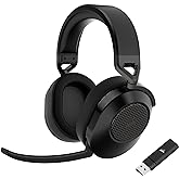 CORSAIR HS65 Wireless Multiplatform Gaming Headset with Bluetooth - Dolby Audio 7.1 - Omni-Directional Microphone - iCUE Comp