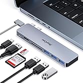 Macbook Air ハブ 7ポートUSB C ハブ Macbook USB 変換アダプタ PD充電 thunderbolt 3 RayCue Macbook Pro ハブドッキングステーション SD/TFカード USB3.0ポート*3 超軽量 コ