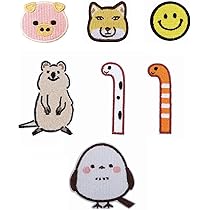 Amazon.co.jp: ワッペン屋 Dongri 7枚セット 面白ワッペン 7枚セット 