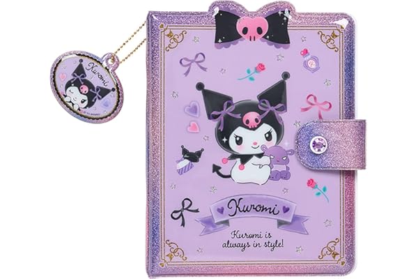 サンリオ(SANRIO) ときめくシール＆シール手帳 クロミ 収納 チャーム付き シール台紙 貼って剥がせる スライダー付きケース お手紙風メモ 913952