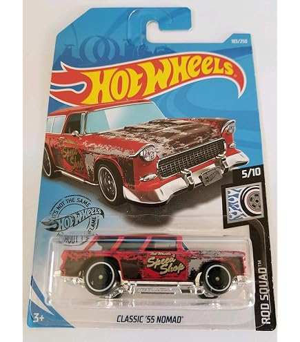 Amazon | Hot Wheels Rod Squad Series 5/10 Classic '55 Nomad 183