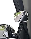Phinus 2点セット 自動車補助ミラー 車用サイド死角サポートミラー 運転席/助手席用 安全運転サポート 後方確認 事故防止 バックミラー Aピラ/Bピラ取り付け バックミラー