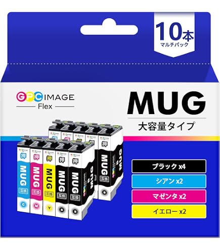Amazon.co.jp: GPC Image Flex エプソン 用 インク マグカップ MUG-4CL