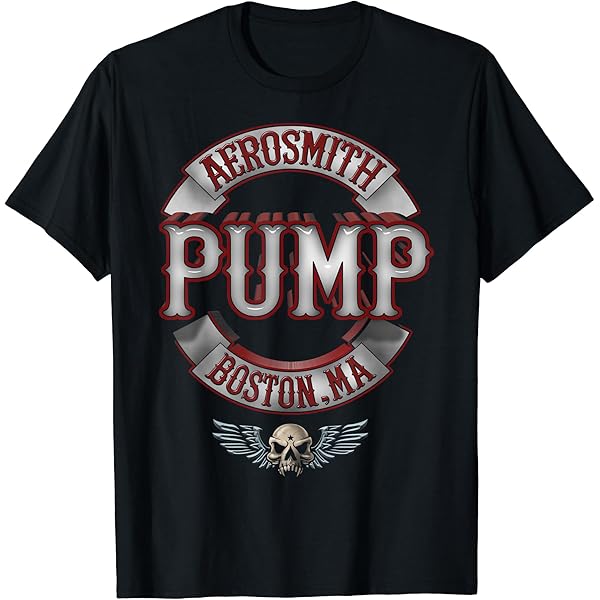 Amazon | Aerosmith - ポンプ Tシャツ | Tシャツ・カットソー 通販