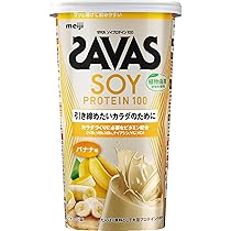 Amazon.co.jp: 明治 ザバス(SAVAS) ソイプロテイン100 ココア味 224g