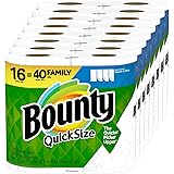 Bounty (バウンティ) クイックサイズペーパータオル ホワイト ファミリーロール16個 (レギュラーロール40個に相当)