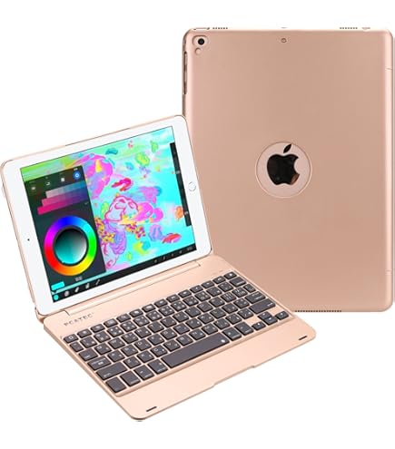 Amazon.co.jp: 【PCATEC】 iPad 10.2キーボードケース 360度回転機能 7