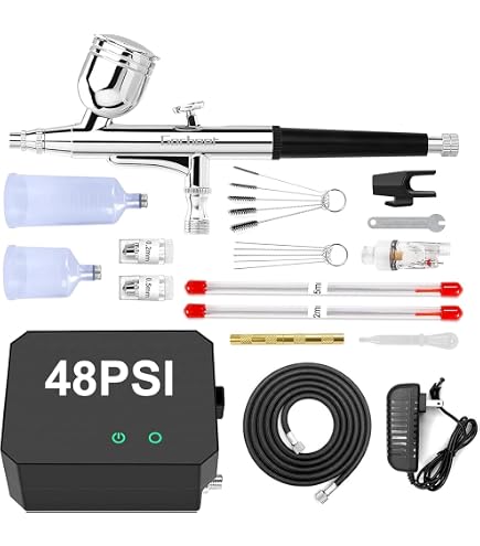 Amazon.co.jp: Gocheer 48PSI エアブラシ コンプレッサー ミニ