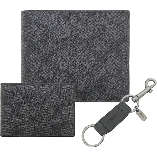 Amazon.co.jp: [コーチ] 財布 メンズ 二つ折り財布 定期入れ パス