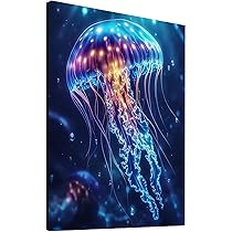 Amazon.co.jp: 5D DIY ダイヤモンドアート クラゲ ダイヤモンドアート