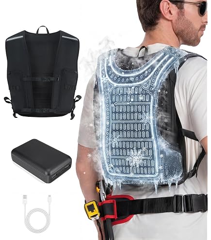 山善(YAMAZEN) DIRECTCOOL 水冷服 DC-B01S(G) バッテリー付き