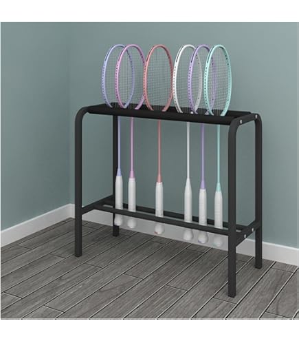Amazon | テニスラケット収納ラックスタンド、テニスラケット