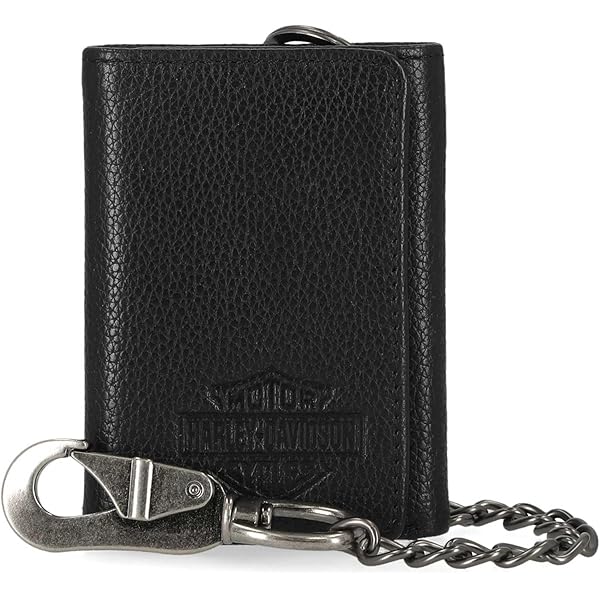Amazon | Harley-Davidson Men's Embossed B&S Logo Leather Tri-Fold