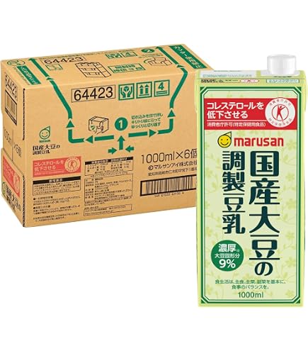 Amazon.co.jp: .キッコーマン飲料 調整豆乳 紙パック 1000ml×6本入 [HF