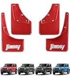 JB64Wジムニー マッドフラップ　赤 ジムニー (ZT)マッドフラップセット(レッド 前後左右分)「スズキ純正