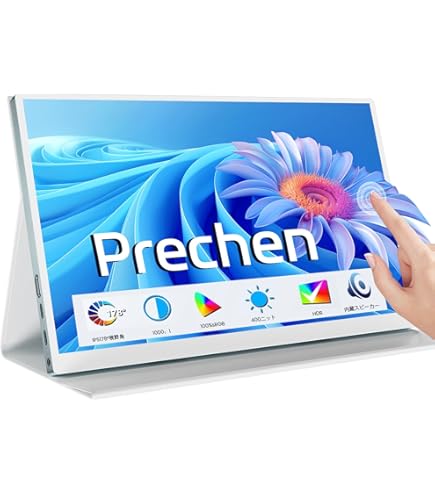 Amazon.co.jp: Prechen 15.6インチタッチスクリーンポータブルモニター