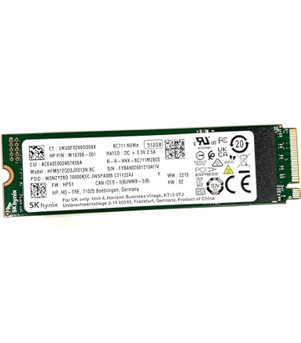 SK Hynix 256GB M.2 NVMe SSD PCIe駆動 ソリッドステートドライブ