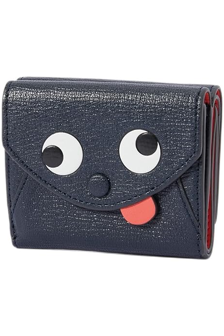 Amazon | [アニヤハインドマーチ] 三つ折り財布 ミニ財布 ネイビー 