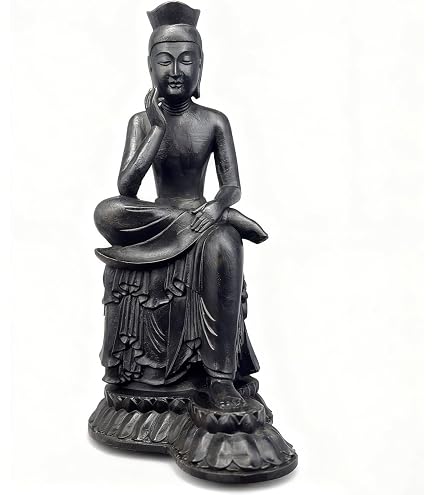 Amazon｜海宇工芸(kaiu art) 広隆寺形【弥勒菩薩半跏思惟像】 柘植 古