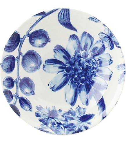 希少✨マイセン 青い花 ブルーフラワー シリアル サラダ ボウル 深皿 プレート マイセン プレート□ブルーオーキッド サラダプレート 18.5cm 蘭