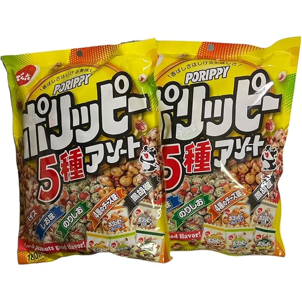 詩仙堂　ポリッピー Amazon.co.jp: ポリッピー5種アソート 180g(個包装紙込み)×2袋