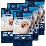 [Amazonブランド] Wag 犬猫用 研磨剤配合 歯みがきシート 30枚×5個パック