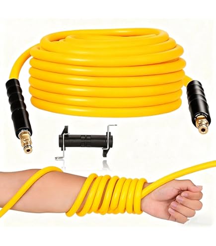 Amazon | 3/8ワンタッチカプラ付 スリム 高圧洗浄ホース 20M | ホース