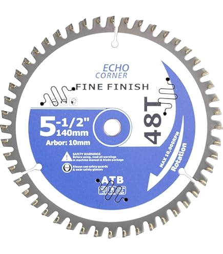 Oshlun SBW-100050 10-Inch 50 Tooth 4 And 1 Combination Saw Blade With 5 - View #11