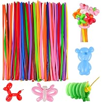 thumbnail image 2 of Fun Modelling Balloon Kit – Includes Pump & Multicolor Twist Balloons 2 of 5