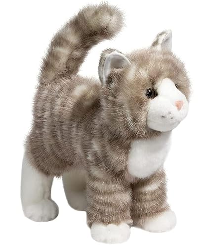 Amazon.co.jp: Douglas Rita ぬいぐるみ グレー 猫 ぬいぐるみ