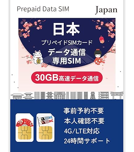 Amazon.co.jp: 日本docomoプリペイドデータ専用SIM 1GB 3GB 5GB 10GB
