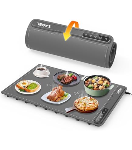 iTRUSOU フードウォーミングプレート ホットプレート 電気保温トレイ Amazon | iTRUSOU 食品保温プレート、電気ウォーミングトレイ、多機能