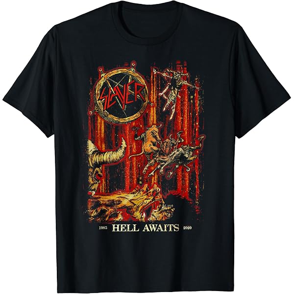 Amazon | Slayer South Of Heaven Skull Tシャツ | Tシャツ