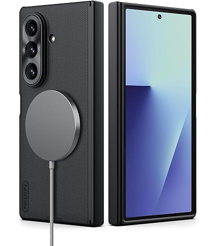 Amazon | Samsung Galaxy Z Fold7 カーボンシールドケース、ブラック