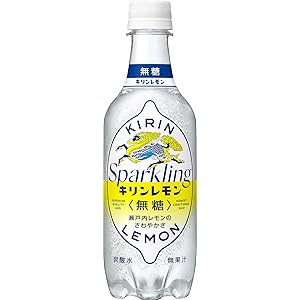 キリンレモン スパークリング 無糖 炭酸水 450ml PET ×24本