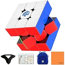 GAN15マグレブUV &ルービックス　スピードキューブ Amazon | GAN15 NewBlack UV Coated 3×3キューブ 【日本語調整