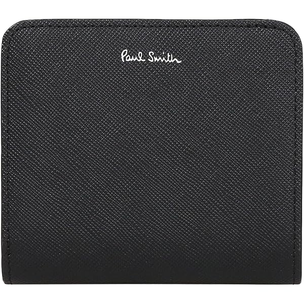 新品 箱付 ポールスミス スワールトリム インサイドカラフル 三つ折り財布 黒 新品 箱付 ポールスミス スワールトリム インサイドカラフル 三