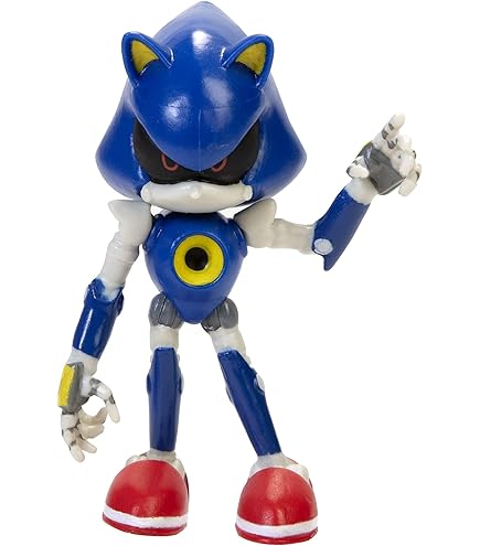 Sonic The Hedgehog Silver 4 Action Figure With Red Star Ring Jakks - View #9