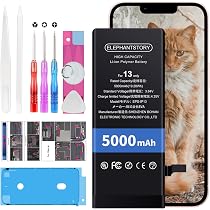 Amazon | ElephantStory For iPhone 13 バッテリー 大容量 互換 専用
