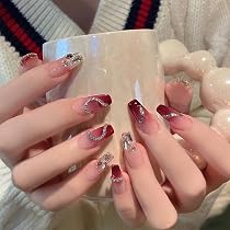 Amazon | XUZOOネイルチップ 立体 付け爪 つけ爪 かわいい おしゃれ
