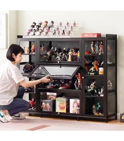Amazon | AKEMI LIVING フィギュアケース コレクションケース 大型